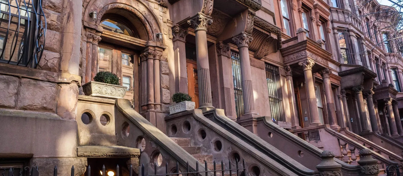 Gilded Age brownstones in Manhattan