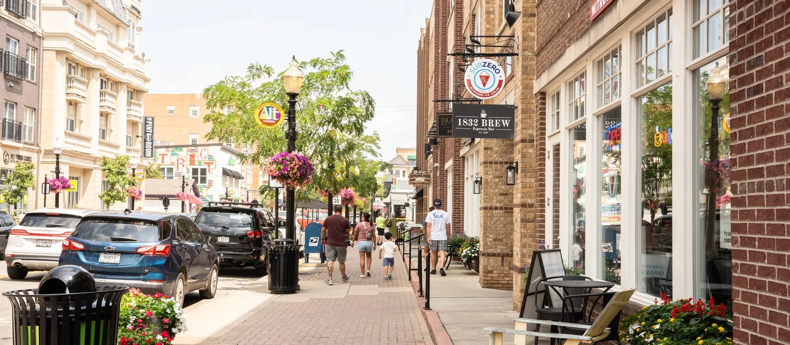 Street scene in Carmel, Indiana