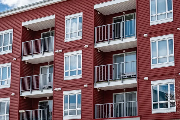 Balconies on a modern multi-family apartment building