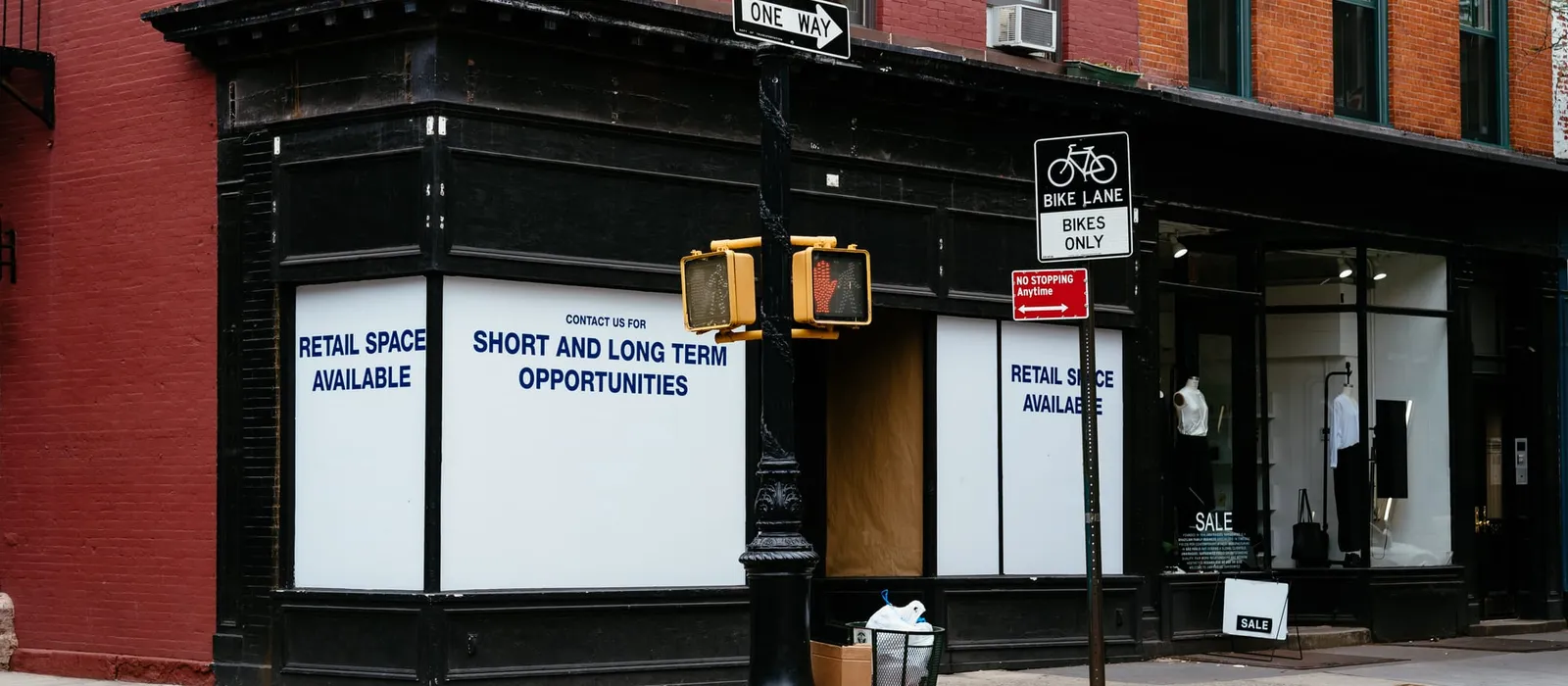 Corner retail space available for lease in New York