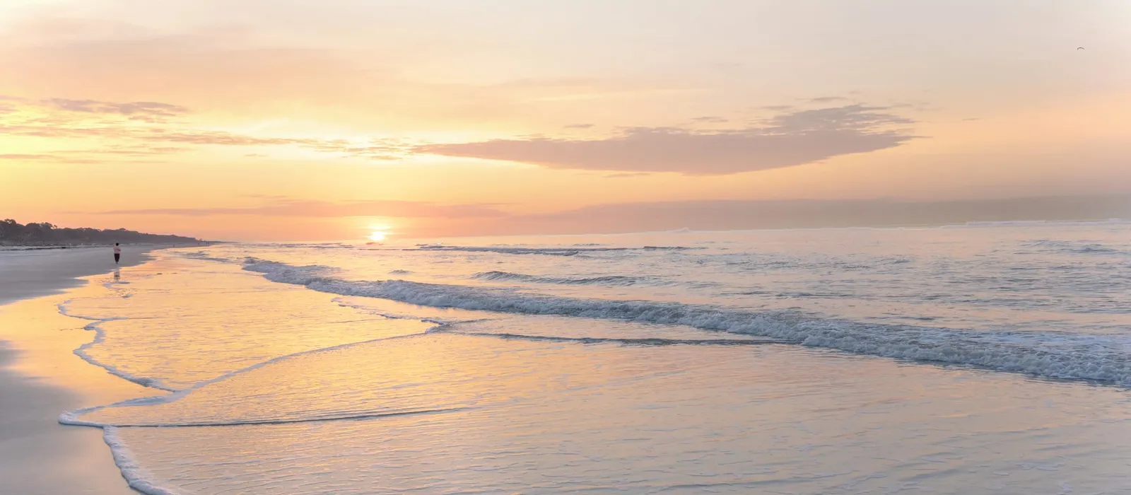 Sunrise over the beach at Hilton Head, South Carolina