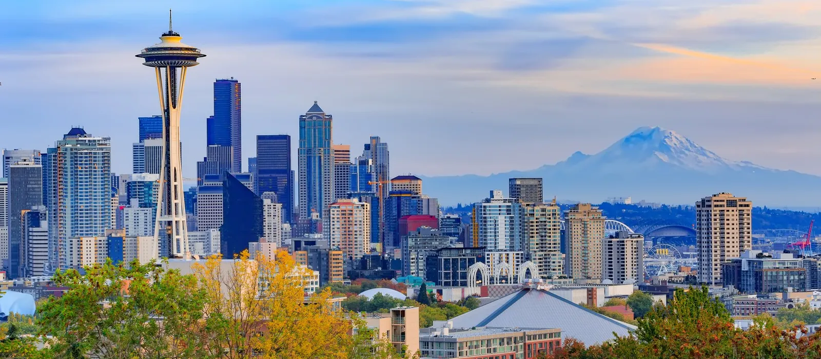 The Space Needle and downtown Seattle