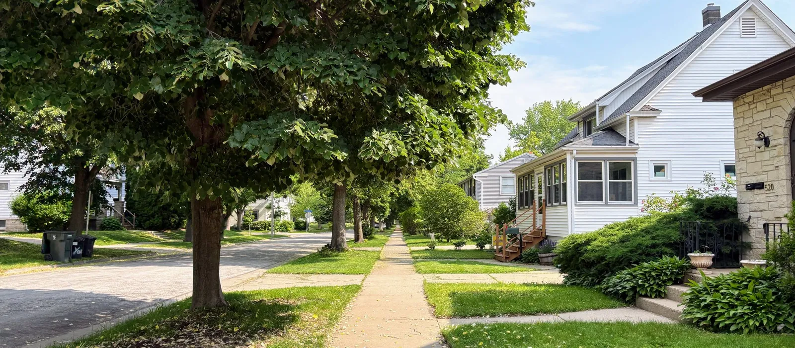 Residential neighborhood in Milwaukee, Wisconsin
