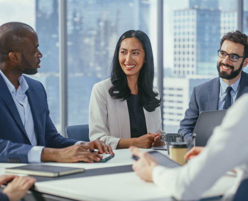 Business Meeting In Office Building 3