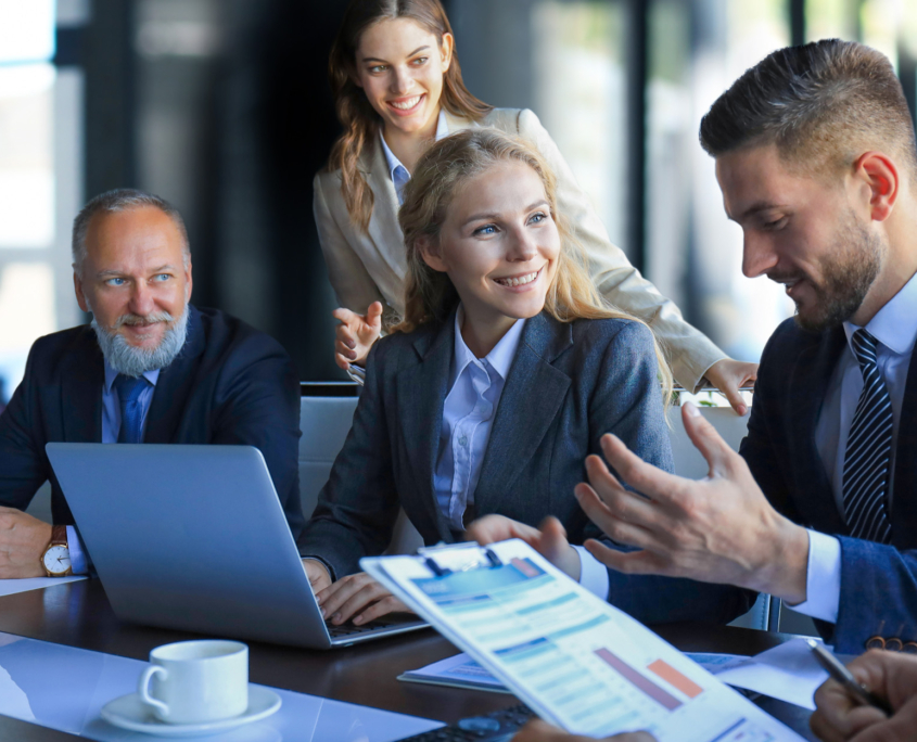 Business Meeting In Office Building 6